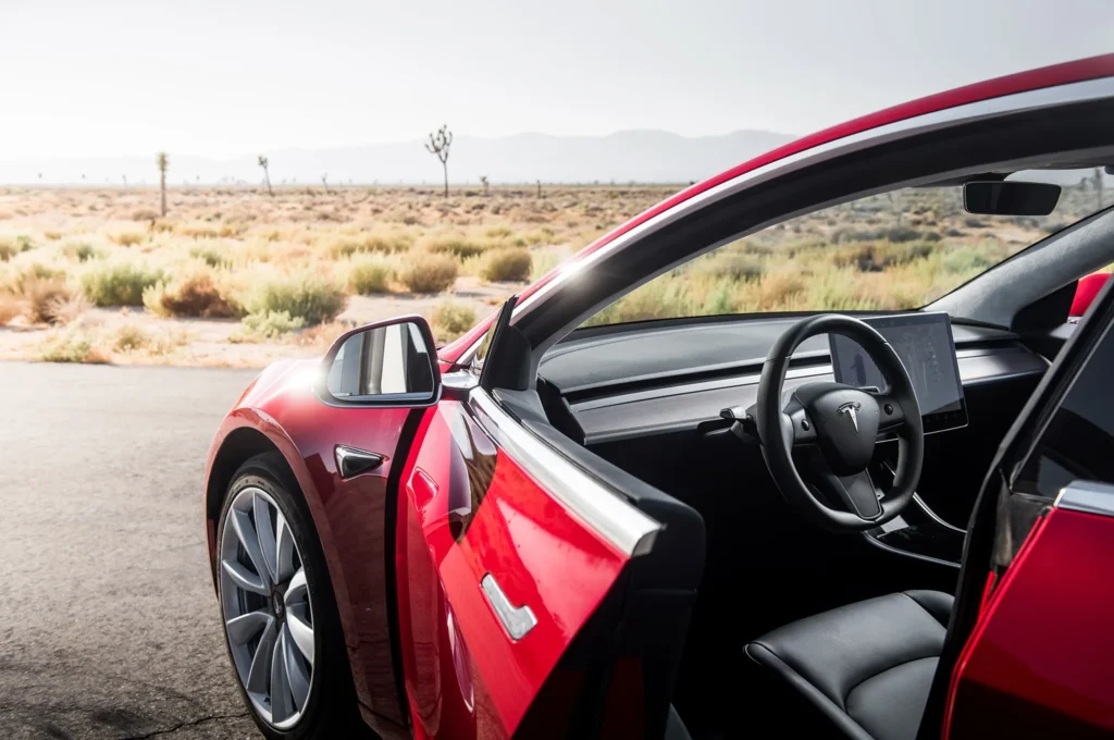 Tesla Model 3 Open doors